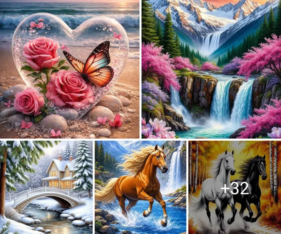 Restock advert showing new diamond painting motifs
